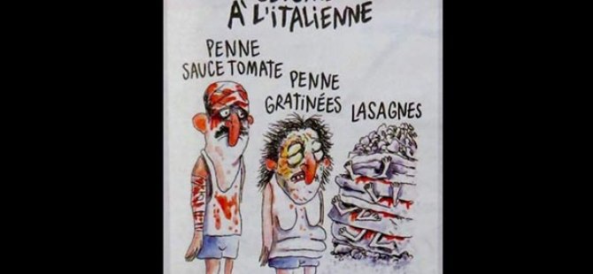 Charlie Hebdo İtalyanları kızdırdı
