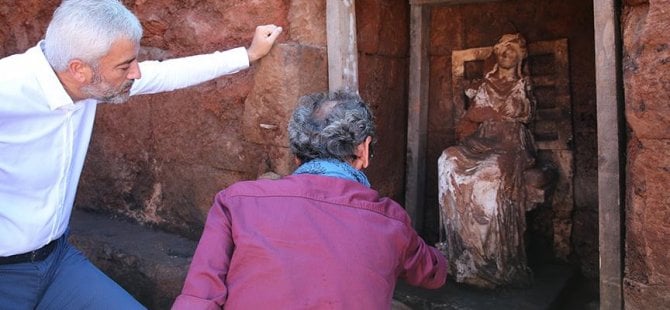 Ordu'da 2 bin 100 yıllık ana tanrıça heykeli bulundu