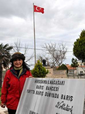 Japon Kumiko'dan Kadınlar Günü'nde 'Barış Bahçesi' ile mesaj