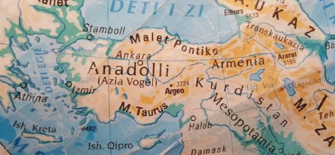 Dağıtılan 'Türkiye haritası' tepki çekti