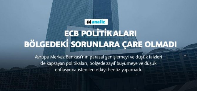 ECB politikaları bölgedeki sorunlara çare olmadı