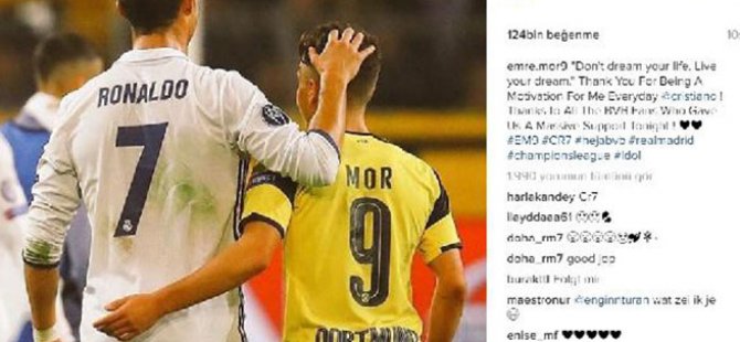 Emre Mor'dan Ronaldo paylaşımı