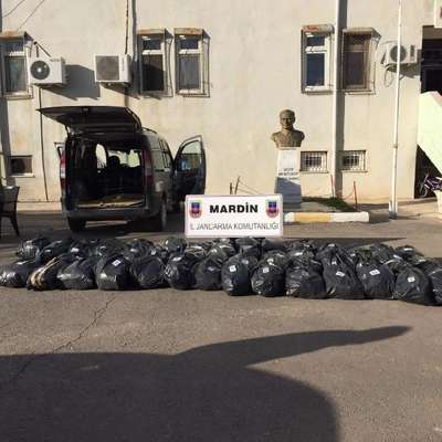 Mardin'de 296 kilo esrar, 1 tutuklama