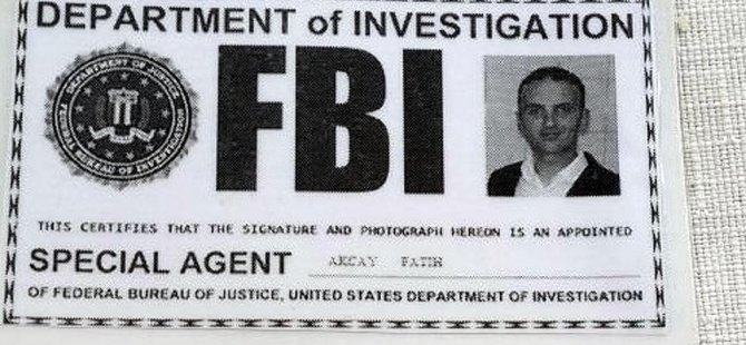 Sahte 'FBI' kimliğiyle yakalanan zanlı adliyede
