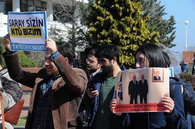KTÜ'de Rektör Baykal'a, Ak Parti aday adayına destek tepkisi