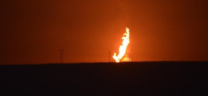 Doğalgaz hattında patlama
