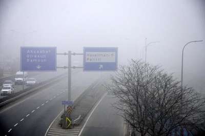 Trabzon'da hava ulaşımına sis engeli