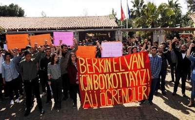Akdeniz Üniversitesi'nde Berkin Elvan eylemi