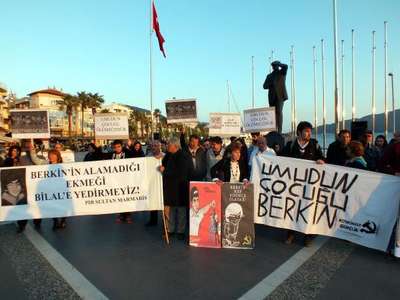 Marmaris'te Berkin Elvan'a piyesli anma