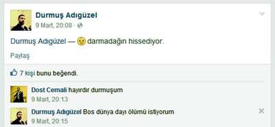Facebook'ta 'ölümü istiyorum' diye yazdı, kazada öldü