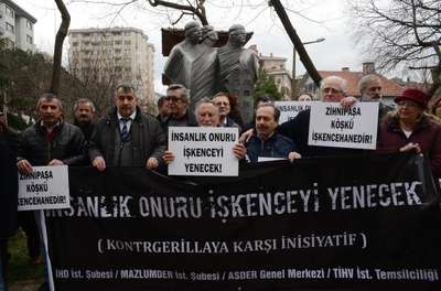 12 Mart'ın yıldönümünde, işkencelere karşı toplandılar
