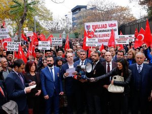 Almanya'nın Ankara Büyükelçiliği önünde protesto