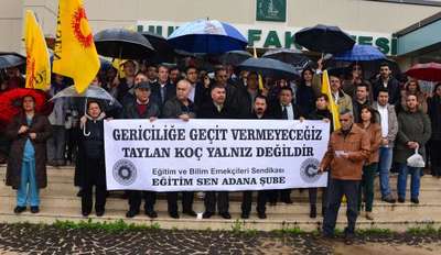 Üniversitede 'hedef gösterilme' eylemi