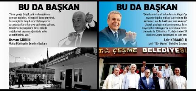 Başkanların gerginliği billboardlara taşındı