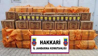 Yüksekova'da 3.5 ton kaçak çay ele geçirildi