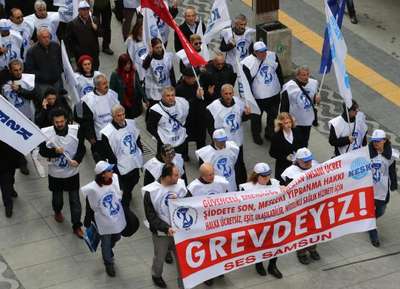 Samsun’da sağlık çalışanları iş bıraktı
