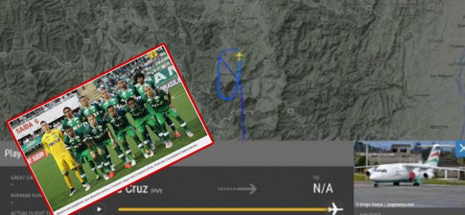 Brezilyalı futbolcuları taşıyan yolcu uçağı düştü: 76 ölü