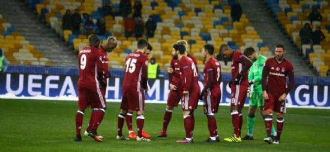 Beşiktaş'a Kiev'de soğuk duş