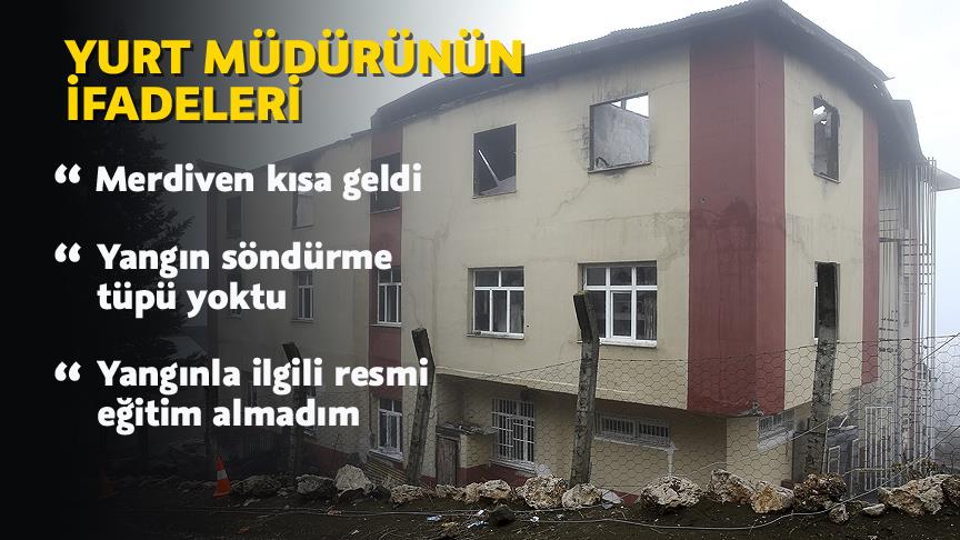 Yurt müdürü yangın faciasını anlattı