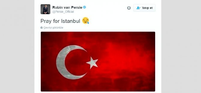 Futbolculardan teröre lanet yağdı