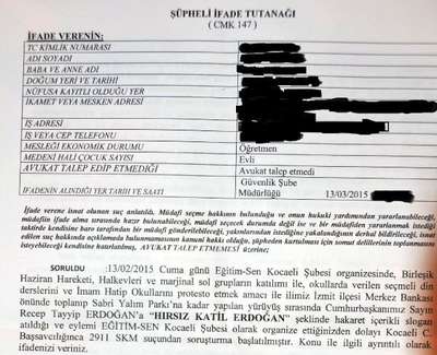 Kocaeli'de 29 eğitimciye "Cumhurbaşkanına hakaret" iddiasıyla soruşturma