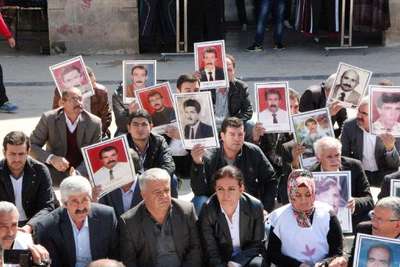 Şanlıurfa'da kayıp yakınlarından eylem