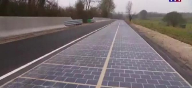 Dünyanın ilk elektrik üreten yolu hizmete girdi