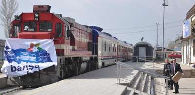 'Barış Treni' Kırıkkale Garı'nda