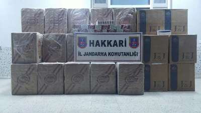 Hakkari'de 53 bin paket kaçak sigara ele geçirildi