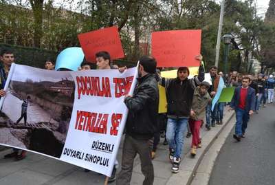 Çorlu’da dere eylemi