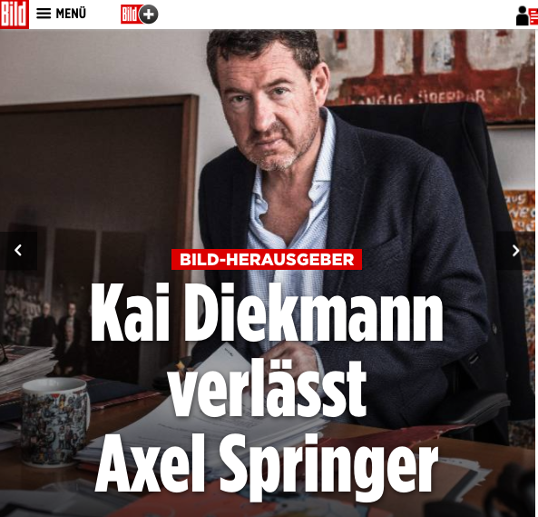 Bild Genel Yayın Yönetmeni istifa etti