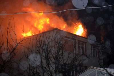Evinin yanışını böyle izledi