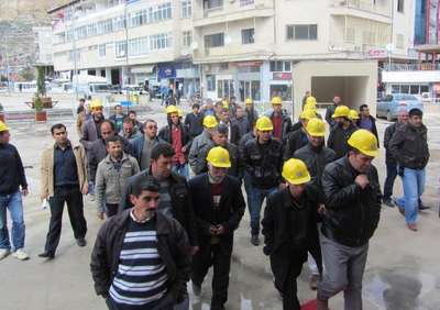 Ermenek’teki facia madeninin kapatılmasıyla işsiz kalan işçilerden tepki