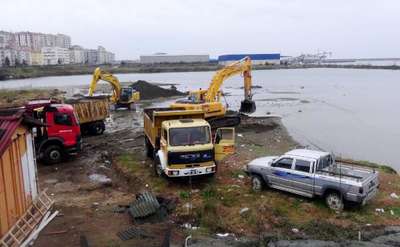Rize'de kuş gözlem alanına iş makineleri girdi