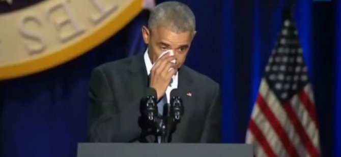 Obama, gözyaşlarıyla veda etti
