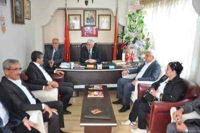 Adıyaman'da AK Partililer'den MHP ve DBP’ye ziyaret