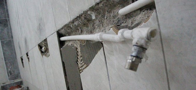 Cami açılmadan muslukları çalındı