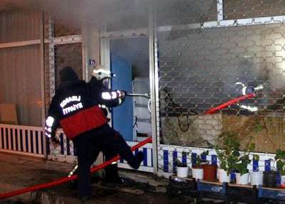 Yangında zehirlenen kedilere itfaiyeden oksijen maskesi