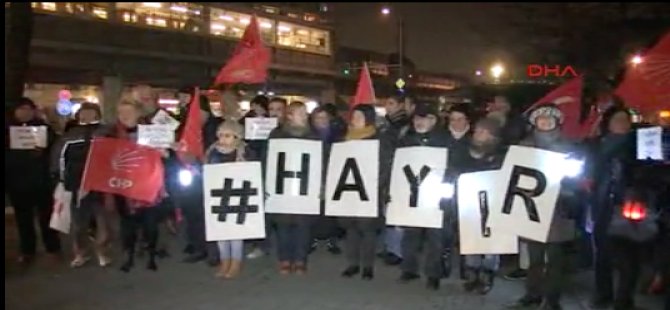 CHP'liler Berlin'de 'Hayır' dedi