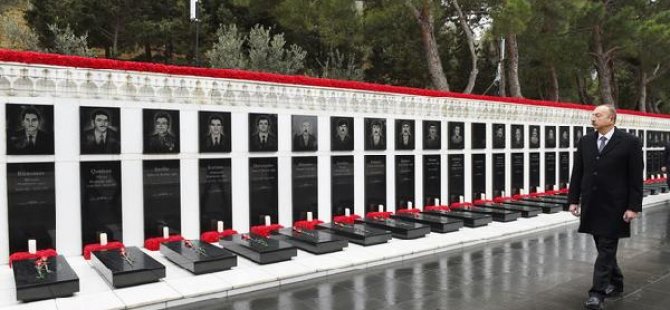 Bakü'de '20 Ocak Katliamı' kurbanları anıldı