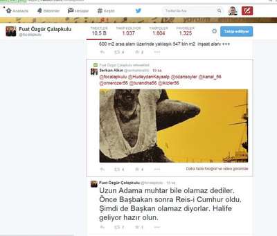 AK Parti Siirt İl Başkanı'nın Erdoğan tweeti: Halife geliyor hazır olun
