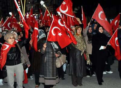 Tokat'ta 'Çanakkale' yürüyüşü