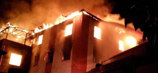 Yurt yangınında sorumlular belirlendi