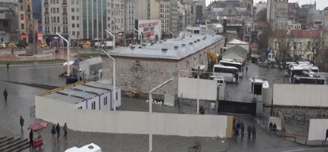 Taksim'de cami inşası için çalışmalar başladı