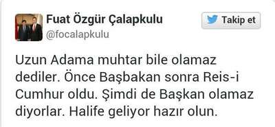 Halife tweeti Washington Post’a haber oldu