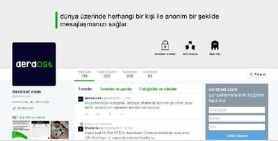 Dert sitesi; 'derdost.com'