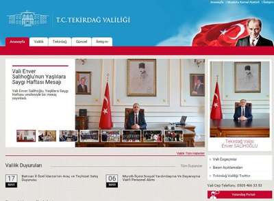 Vali, internet sitesinden cep telefonunu yayınladı