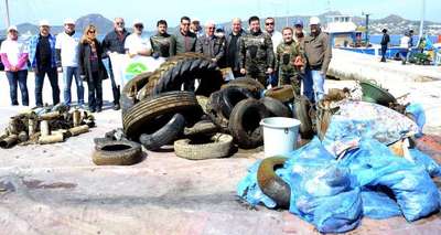 Yalıkavak'ta deniz dibi temizlendi
