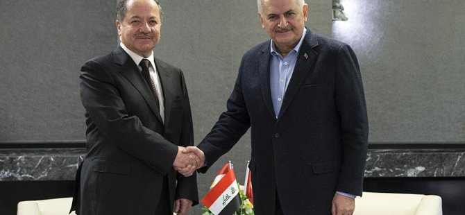 Yıldırım ve Kürt Yönetimi Başkanı Barzani