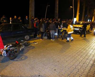 Motosikletle cip çarpıştı: 2 yaralı